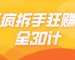 三疯拆手狂赚计,全30计课程-铭创资源库