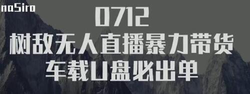 树敌‮习研‬社抖音无人直播暴力带货车载U盘必出单，单号单日产出300纯利润-铭创资源库