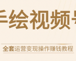 手绘视频号全套运营变现操作赚钱教程：零基础实操月入过万+玩赚视频号-铭创资源库