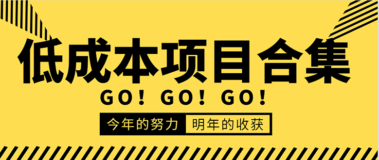 低成本零成本项目合集：赚钱快的慢的、暴利的，线上线下的，价值万元资料-铭创资源库