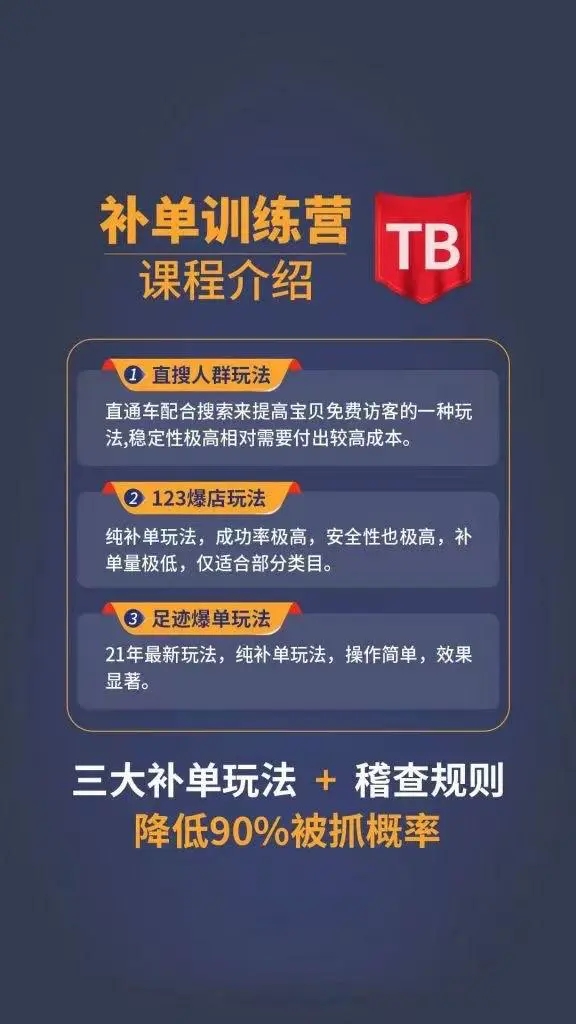 数据蛇淘宝2021最新三大补单玩法+稽查规则，降低90%被抓概率-铭创资源库