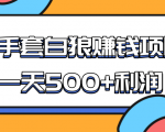 某团队收费项目:空手套白狼,一天500+利润,人人可做-铭创资源库