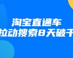 进阶战速课:淘宝直通车拉动搜索8天破千-铭创资源库