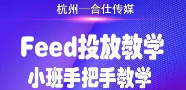合仕传媒Feed投放教学，手把手教学，开车烧钱必须自己会-铭创资源库