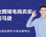 职业跨境电商卖家聊亚马逊：亚马逊运营的10项必备知识，12堂课让你看懂亚马逊运营-铭创资源库