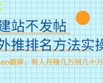 不建站不发帖做外推排名方法实操,持久seo霸屏,有人月赚几万到几十万-铭创资源库