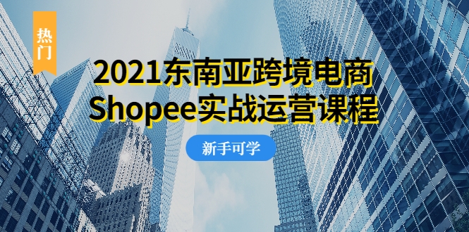 2021东南亚跨境电商Shopee实战运营课程，0基础、0经验、0投资的副业项目-铭创资源库