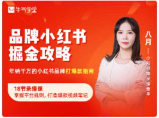 品牌小红书掘金攻略，年销千万的小红书品牌打爆款指南-铭创资源库