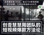 创壹慧慧周短视频爆款方法论,让你快速入门、少走弯路、节省试错成本-铭创资源库
