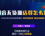 蟹老板·抖音无货源店群怎么做,吊打市面一大片《抖音无货源店群》的课程-铭创资源库