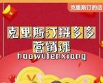 克里斯汀拼多多运营课,适合小白初涉平台,低成本入门-铭创资源库