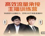 高效流量承接主播训练营:快速提升主播能力,实现100万销售直播间-铭创资源库