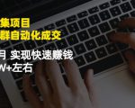 虚拟图集项目:矩阵站群自动化成交,3-5个月实现快速赚钱月入1W+左右-铭创资源库
