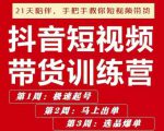 李鲆·抖短音视频带货练训营第五期,手把教手你短视带频货,听照话做,保证出单-铭创资源库