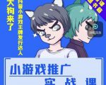 大狗来了:小游戏推广实战课,带你搭建一个游戏推广变现账号-铭创资源库
