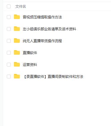 左小姐-直播带货俱乐部十三行、无人直播，全套教程附：工具、文档、话术资料-铭创资源库