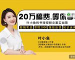 叶小鱼21天短视频文案拆书营,学完轻松搞定各类书单短视频文案-铭创资源库