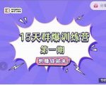 金抖云Peter《15天群爆训练营》,破解抖音玄学,群爆心法,起号方式-铭创资源库