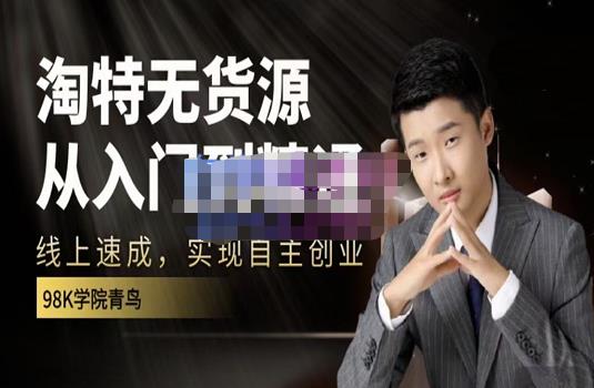 98k学院的淘特无货源线上速成课，从入门到精通，让你最小投入，最高回报-铭创资源库