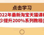 樊剑2022年最新淘宝天猫课程-转化率至少提升200%系列教程(高级)-铭创资源库