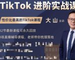 大山老师TikTok进阶实战课:账号详解,流量运营,实战变现,助力你成功出海-铭创资源库