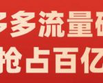 阿杰·拼多多流量破局:如何打黑标,爆款的思路,拼多多流量框架,快速抢占百亿流量-铭创资源库