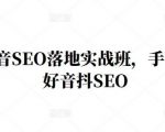 王通·抖音SEO落地实战班,手手带你做好音抖SEO-铭创资源库