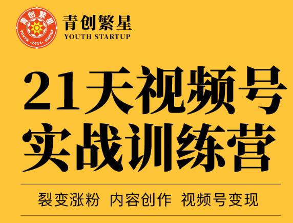 张萌21天视频号实战训练营，裂变涨粉、内容创作、视频号变现 价值298元-铭创资源库