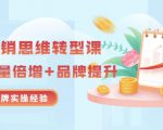 无界营销思维转型课:1000个品牌实操经验,助你销量倍增(20节视频)-铭创资源库