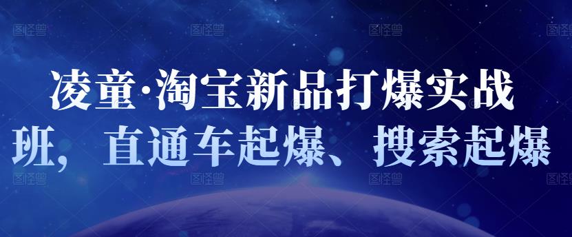 凌童·淘宝新品打爆实战班，直通车起爆、搜索起爆-铭创资源库