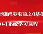 朱哥·玩赚跨境电商之0基础课程,0-1系统学习课程-铭创资源库