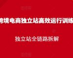 跨境电商独立站高效运行训练营,独立站全链路拆解-铭创资源库