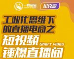 尼克派·工业化思维下的直播电商之短视频锤爆直播间,听话照做执行爆单-铭创资源库