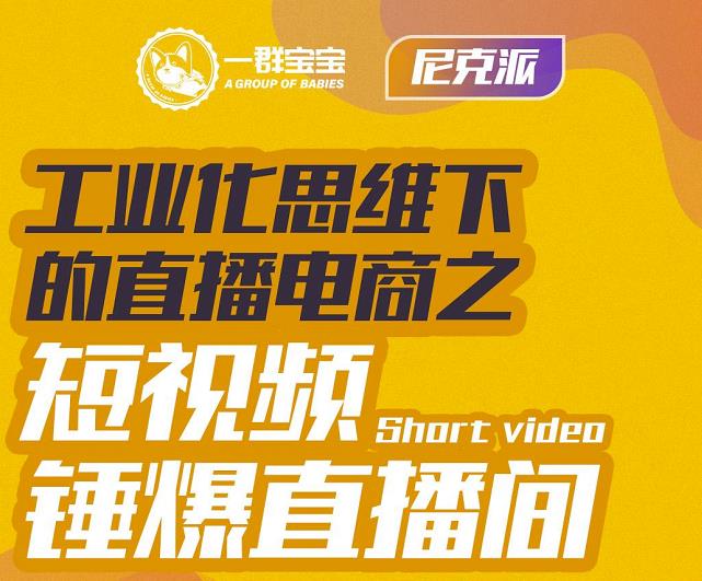 尼克派·工业化思维下的直播电商之短视频锤爆直播间，听话照做执行爆单-铭创资源库