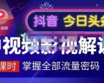 嚴如意·中视频影视解说—掌握流量密码,自媒体运营创收,批量运营账号-铭创资源库