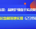 秒懂代运营:品牌IP操盘手实战赚钱,0-1起盘和落地实操(23节课程)价值199-铭创资源库