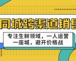 同城跨渠道销售,专注生鲜领域,一人运营一座城,避开价格战-铭创资源库