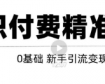 玩转知识付费项目精准引流,给你1套课多账号操作落地方案!-铭创资源库