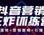 抖音营销王炸训练营,实操落地+营销策略=引爆流量(价值8960元)-铭创资源库