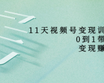 11天视频号变现训练营,从0到1打造变现赚钱系统(价值398元)-铭创资源库