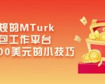 利用正规的MTurk微型众包工作平台,月赚1100美元的小技巧-铭创资源库