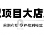 虚拟项目月入几万大店玩法分享,多店操作利润倍增(快速起店盈利)-铭创资源库