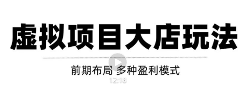 虚拟项目月入几万大店玩法分享，多店操作利润倍增（快速起店盈利）-铭创资源库