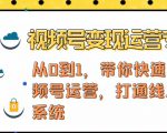 视频号变现运营,视频号+社群+直播,铁三角打通视频号变现系统-铭创资源库