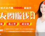 全网千万人气导师亲授:零基础/易上手的朋友圈赚钱攻略,让你轻松月入过万-铭创资源库