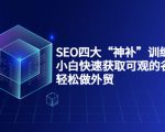 SEO四大“神补”训练营,小白快速获取可观的谷歌流量,轻松做外贸-铭创资源库