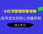 小红书营销获客攻略:从账号定位到核心流量获取,爆款笔记打造-铭创资源库