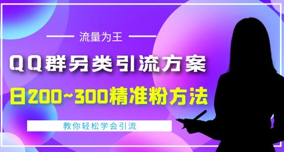 价值888的QQ群另类引流方案，半自动操作日200~300精准粉方法【视频教程】-铭创资源库