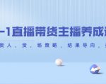 从0-1直播带货主播养成记,直播带货人、货、场策略,结果导向,数据说话-铭创资源库