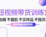 短视频带货训练营:不拍摄 不露脸 不买样品 不囤货发货 简单粗暴混剪带货(第三期)-铭创资源库